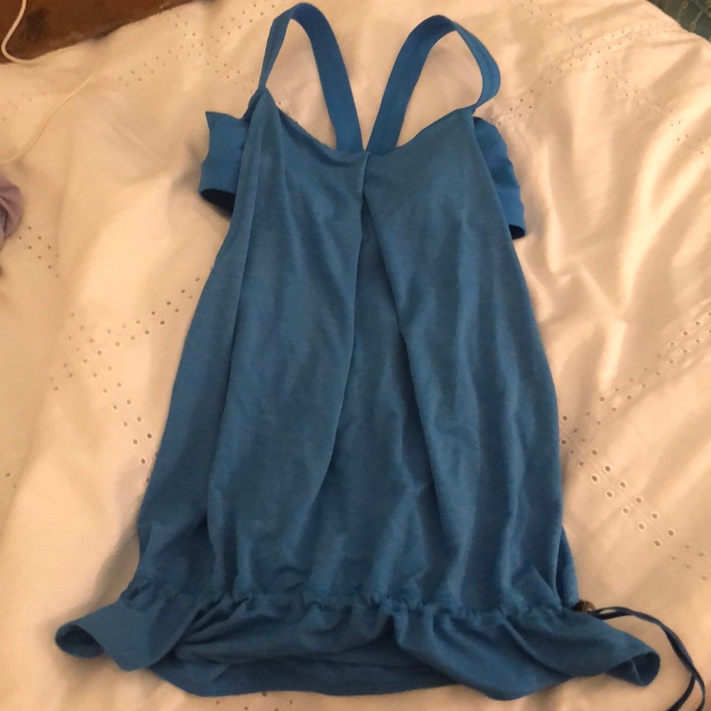 Lululemon Blue cross back tank